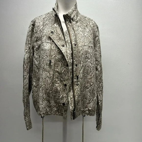 Rails Tennessee Utility Jacket Sand Snakeskin Full Zip Size XS - Picture 3 of 11